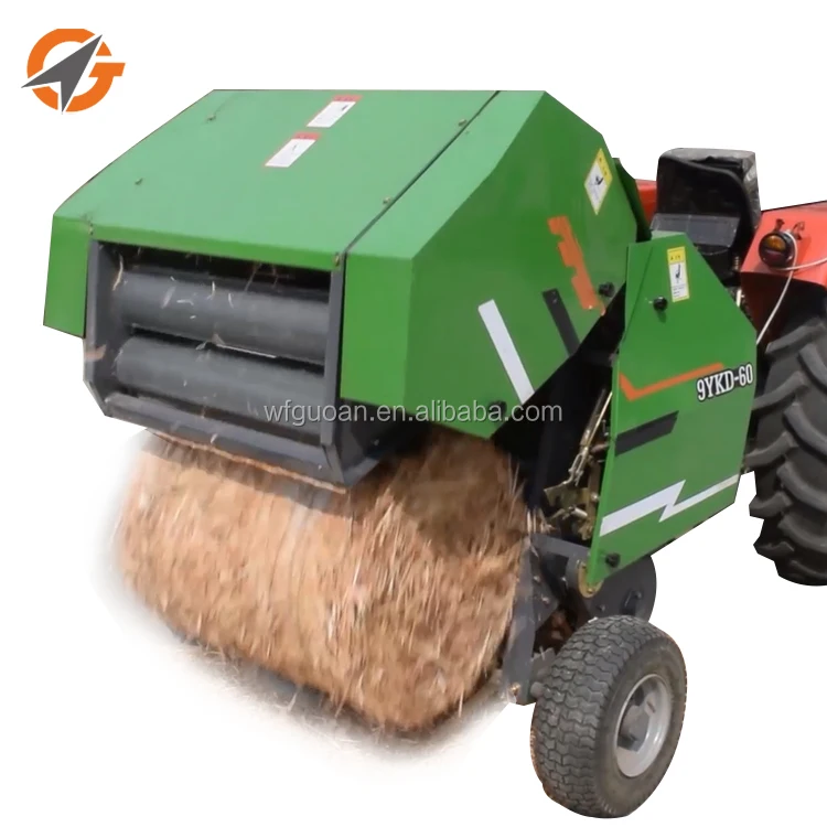 Farming Use Automatic New Promotion Straw hay and Straw Mini Round Baler Machine Equipment