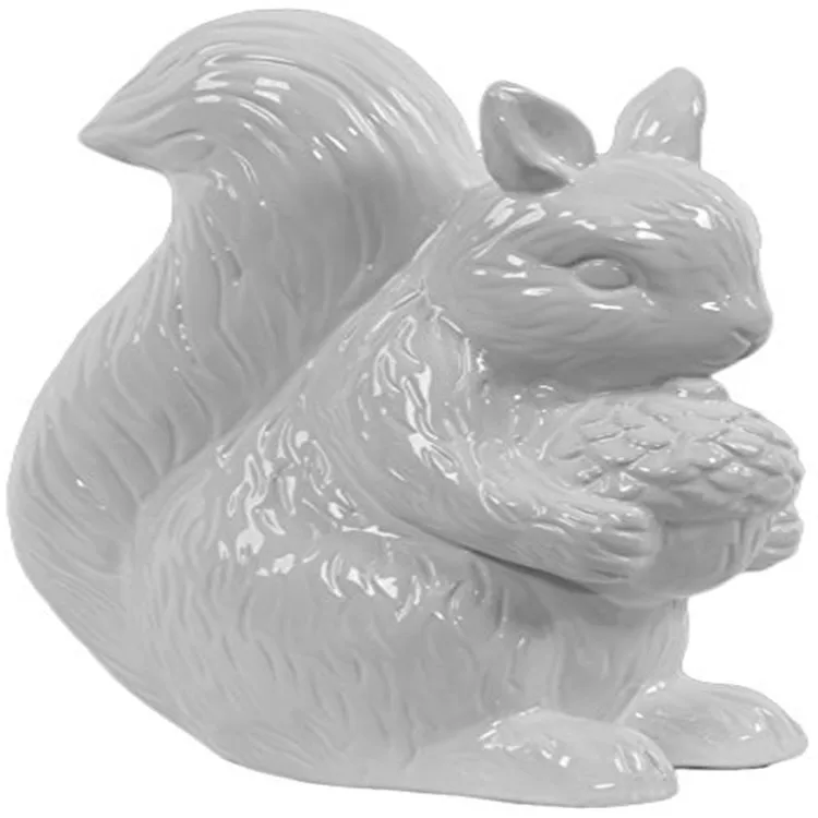 Лидер продаж персонализированная керамическая белая белка ручной