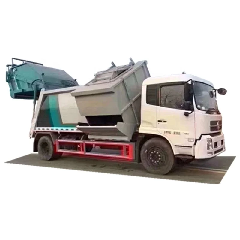Japan Chassis Cheaper Garbage Classification Side Loading Self Discharge Compactor Trash Transfer Trucks