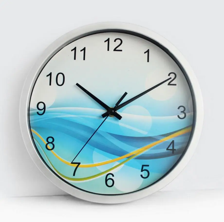 10 Inch Blue Background Waterproof Wall Clock Buy Waterproof Wall Clock