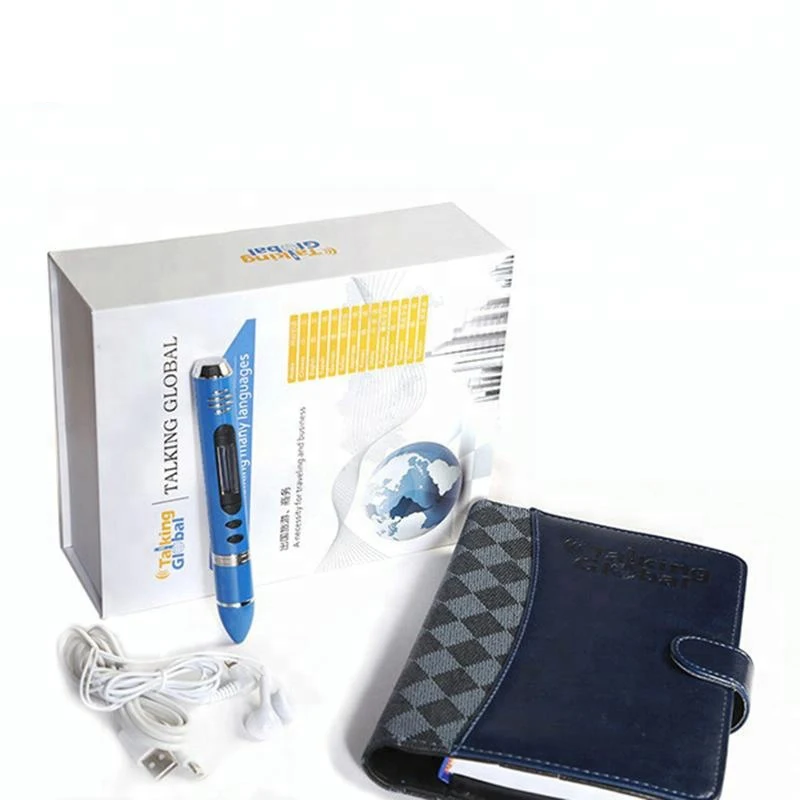 Global Travel Audio Books Learning Machine Read Pen 14 Languages Translator Talking Pen Educational Toy with Battery Power