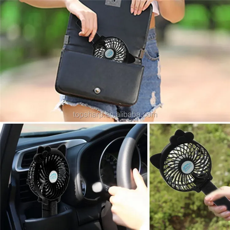 Portable Rechargeable Foldable Handheld Personal Electric Usb Battery Cooling MINISO Rabbit Usb Mini Fan