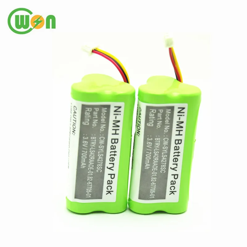 700mAh, 3.6V, NI-MH Compatible with Motorola Symbol LS4278 Barcode Scanner Battery Replacement for Motorola Symbol 82-67705-01 Battery