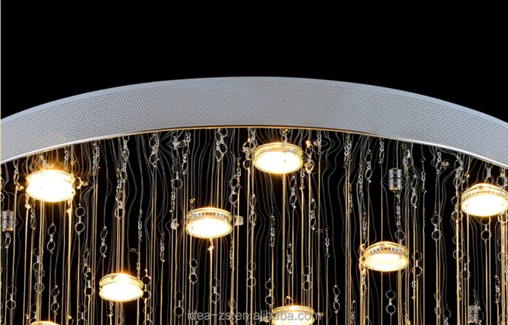 LED Ceiling Banquet Hall Lighting Crystal Chendelier Fancy Lights for Restaurant