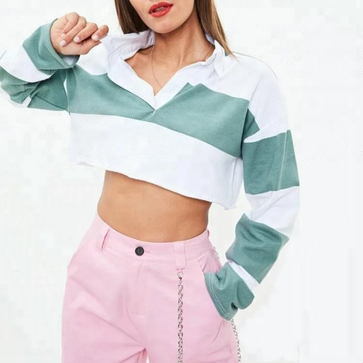 polo crop t shirt