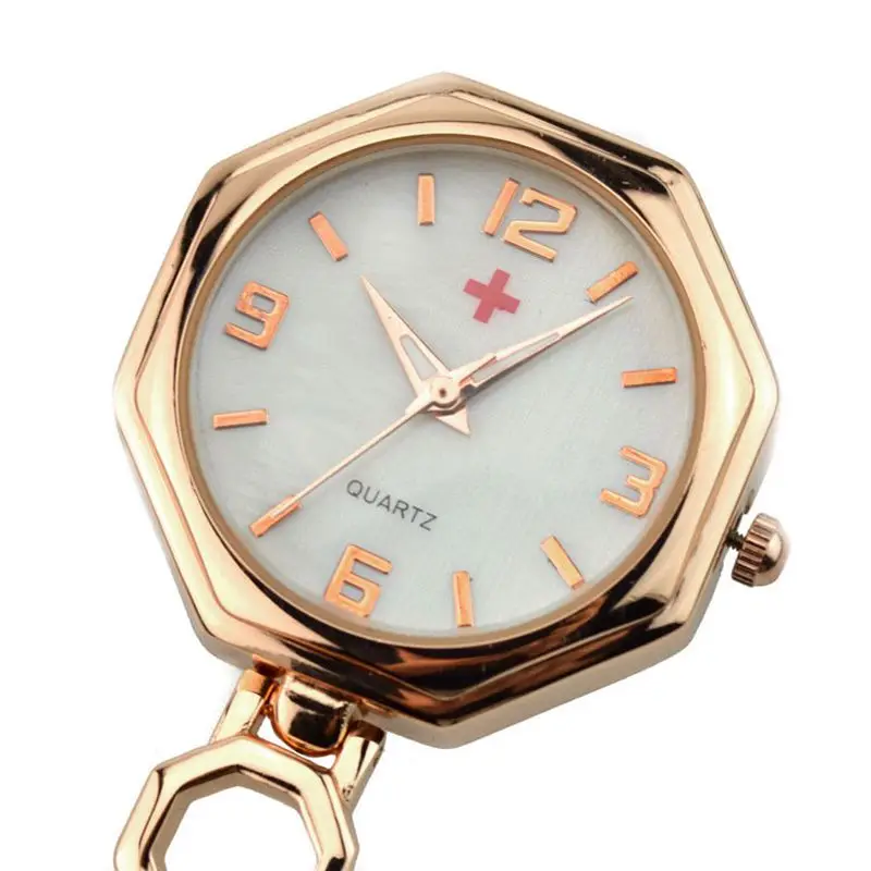 fashion women pocket watch pendant hang quartz clock medical