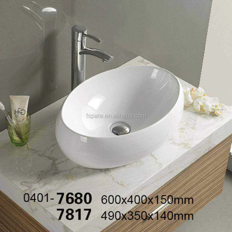 Small Size Popular Bathroom Lavabo Bowl China Ceramic Oval Egg Shape Wash Basin