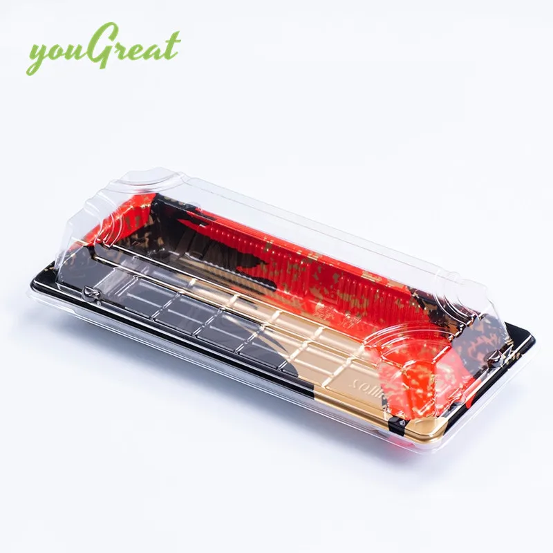 Wholesale Disposable Sushi Container Transparent Plastic Take Away