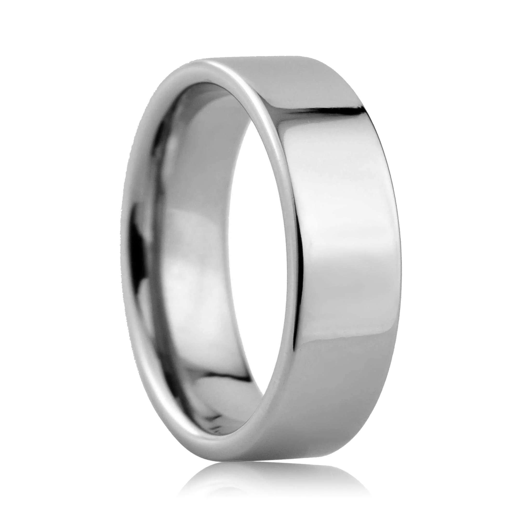 Simple Men Titanium Rings Blank for Engraving