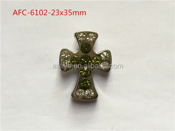 Крест из горного хрусталя для пряжки