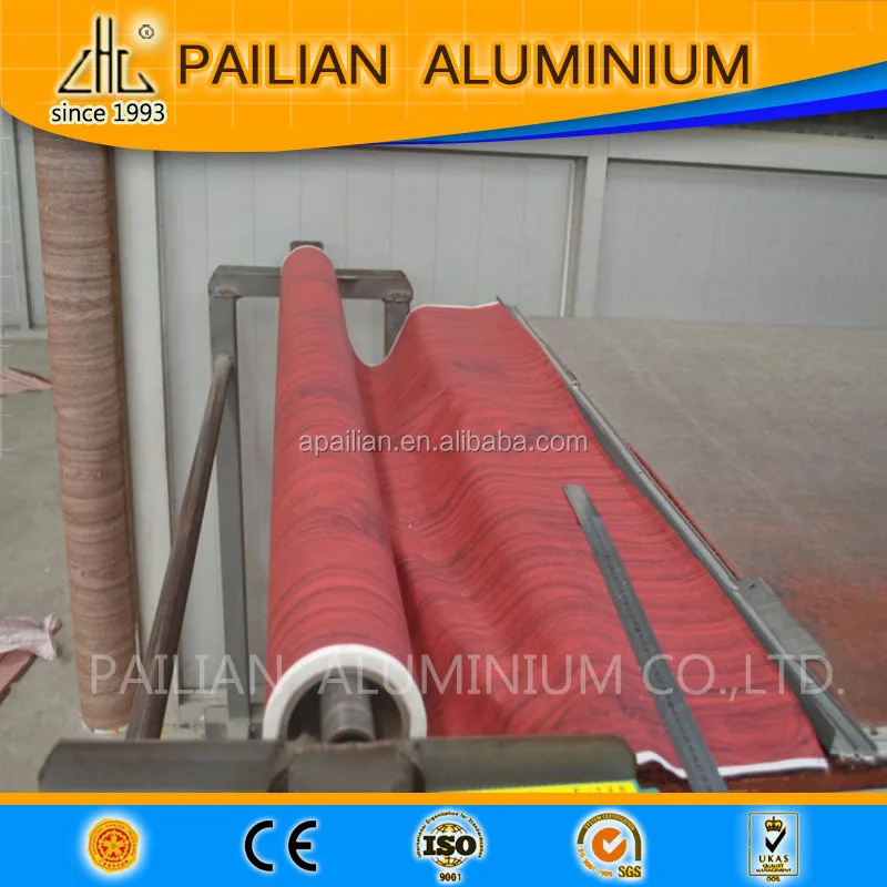 компетенция завод 6063 T5 алюминиевый экструдированный profileswood зерна трубы квадратного сечения профиль