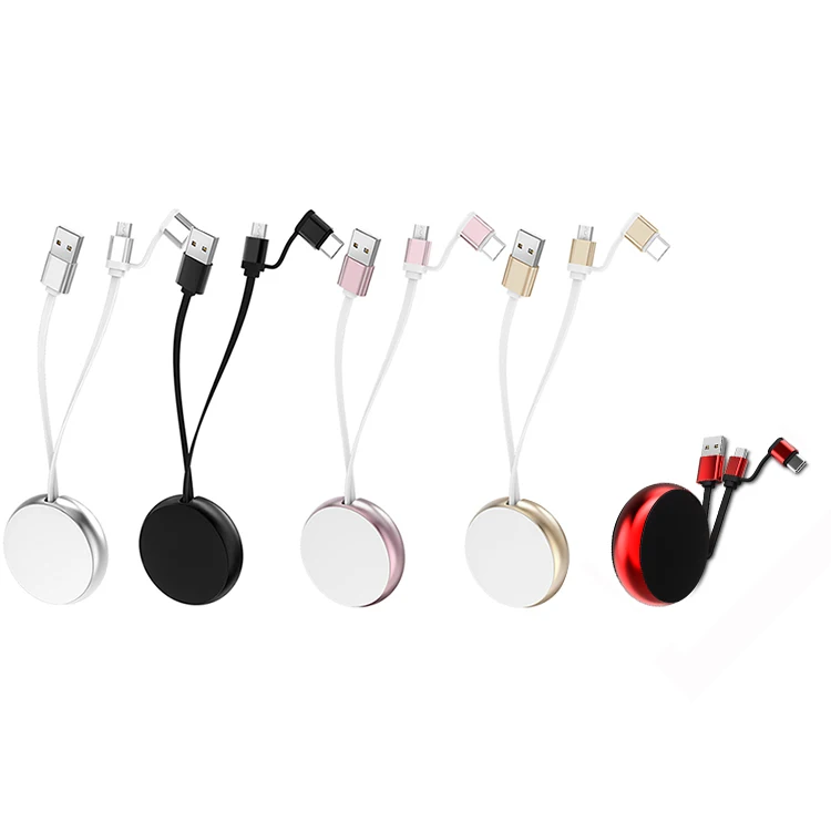 
 Оптовая продажа, выдвижной 2 в 1 кабель для передачи данных с разъемом Type-c Micro Usb, зарядный кабель для телефона, удлинитель Usb  