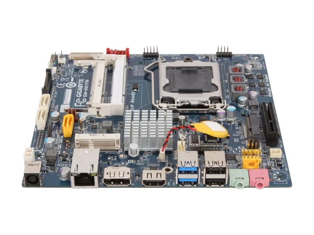 GIAGABYTE Thin Mini-ITX マザーボード GA-87TN、オールインワンおよび