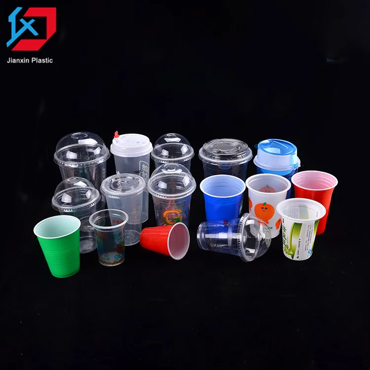Заводской новый стиль заказной pp пластик забрать закуски и напитки чашка с плоской крышкой