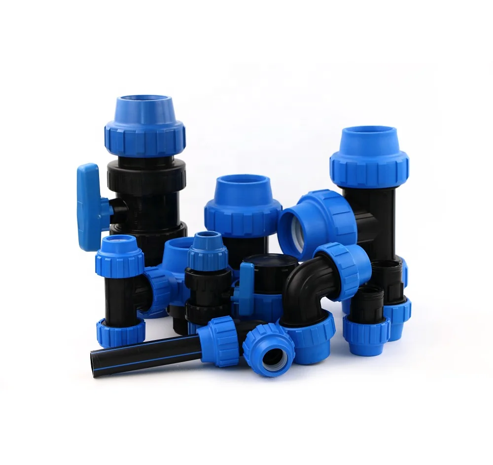 Compression Fitting for HDPE Pipe Plastic Pipe Fittings Pn16