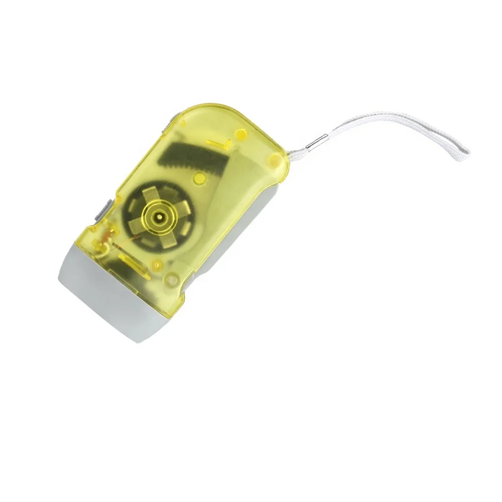Mini Compact Hand Press Taschenlampe Manual Generator Shake Flashlights Outdoor Emergency Torch Light 3 LED dynamo Flashlight
