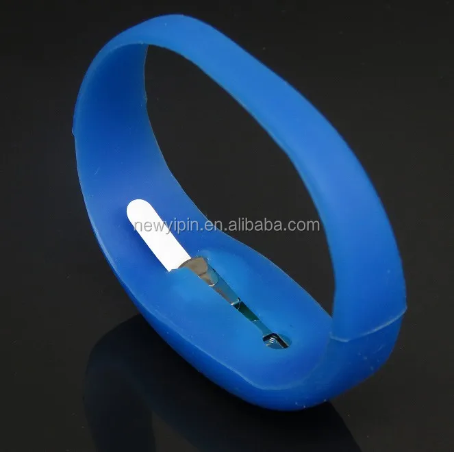 Silicone Luminous Wristband LED Vibration Luminous Bracelet Voice Glowing Bracelet for Activities Party Gifts
