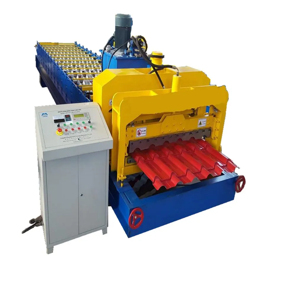 Colored Steel Roof Tile Glazed Roll Forming Machine For Libya Metal Roof Forming Machine Buy China Colored Steel Roof Tile Glazed Roll Forming Machine Metal Roof Forming Machine Roll Forming Machine For Roof