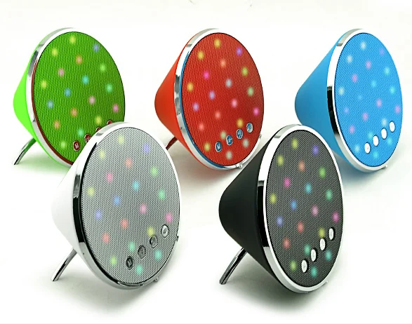 Новинка, милая Беспроводная колонка JY26A BT со светодиодной подсветкой, музыкальный проигрыватель, стереоколонка с басами и держателем