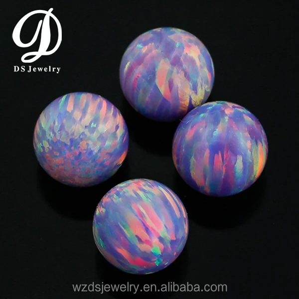 Wholesale Price Purple Synthetic Fire Opal Beads DS Jewelry