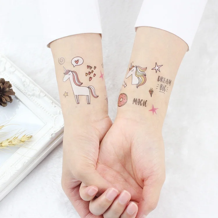 Cool Unicorn Tattoo by Berkley Illustration  Tattly Temporary Tattoos   Stickers