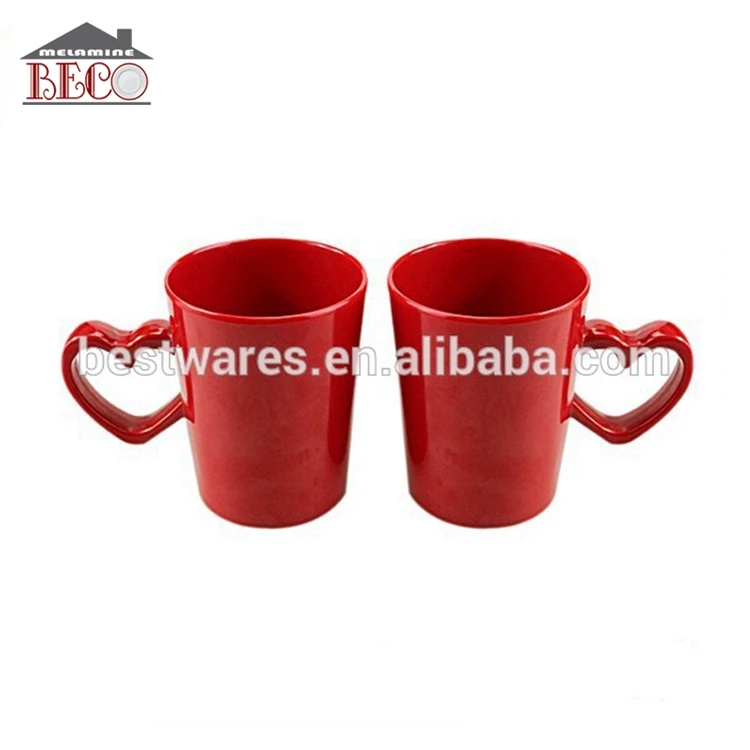Оптовая продажа пластиковая кружка с красным сердцем