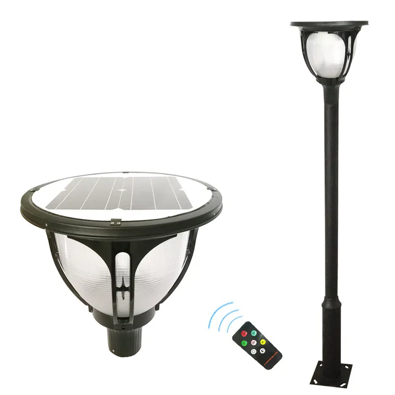 Solar street light IP 65 rate solar light garden view flood light factory price Round Top lamp