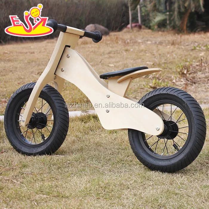 Оптовая торговля дешевые металлические колеса Деревянный беспедальный велосипед для детей От 2 до 6 лет