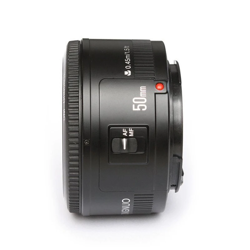Стандартный объектив YONGNUO 50 мм F1.8 с большой апертурой и автофокусом для камеры Canon EF Mount Rebel DSLR