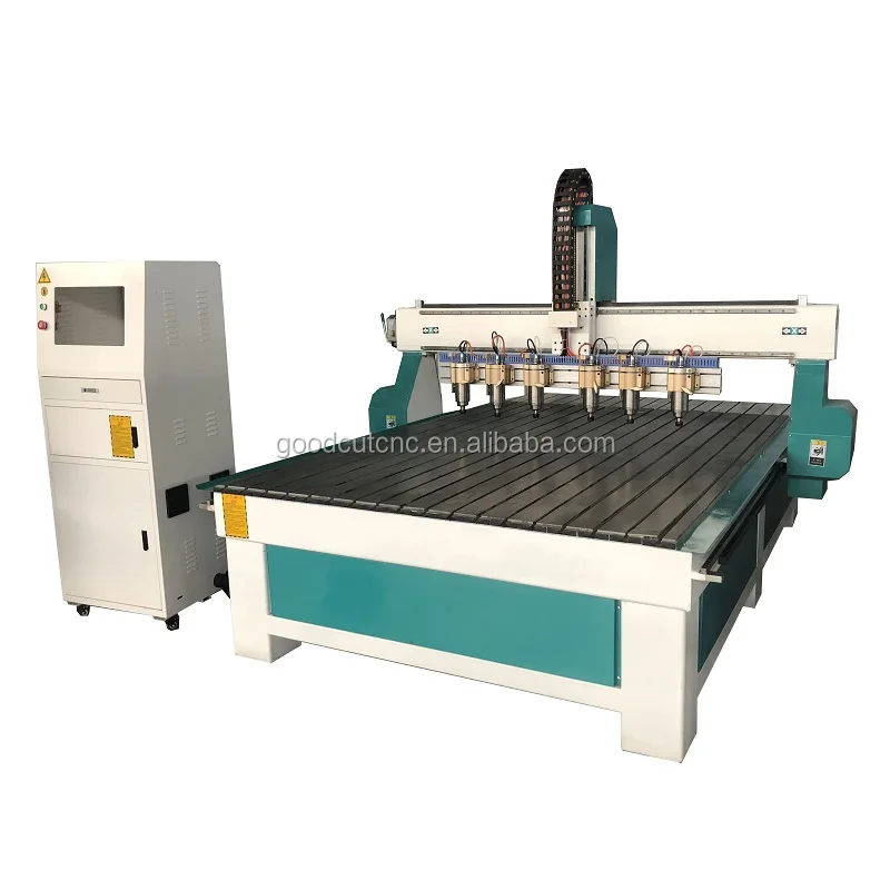 4x8 CNC Router Manufacturer Machine with Multi Head Spindle for Dubai