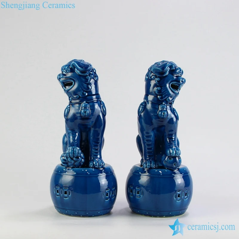 RZGB05-06 синего цвета в китайском стиле foo dog керамическая