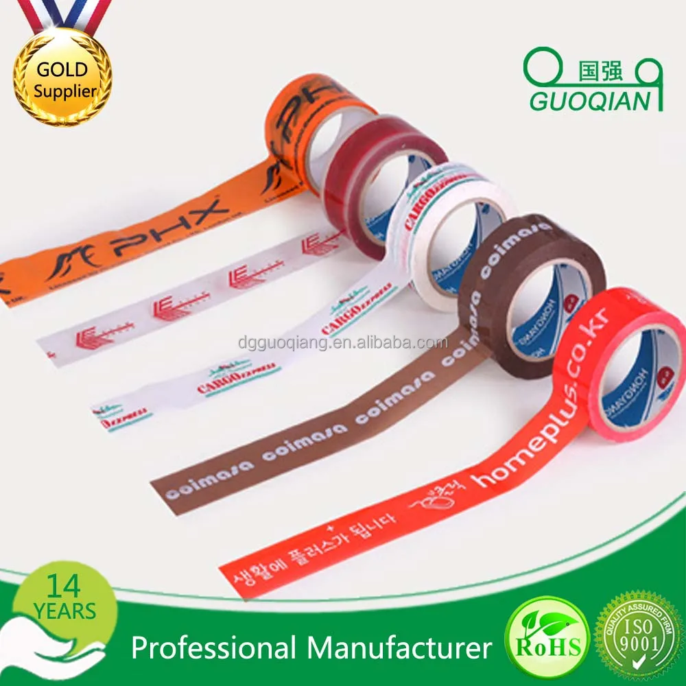 Free Sample Custom Printed Bopp Self Adhesive Transparent  Packing Tape with Good Service