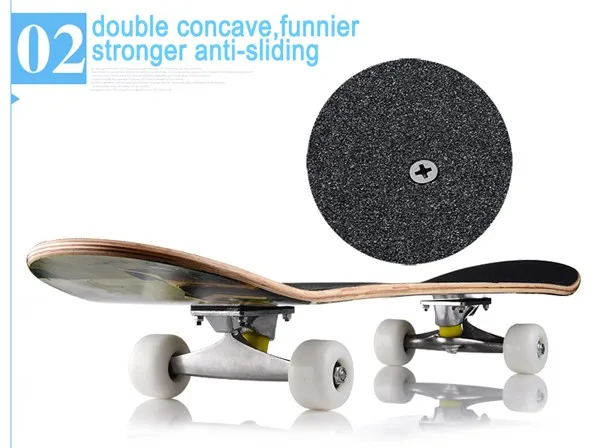 Skateboard Completo Da 31 Pollici (80x20 Cm) In Acero A 7 Strati - Ruote PU 54mm 95A, Cuscinetti ABEC-11, Carico Max 150 Kg, Per Principianti E Professionisti