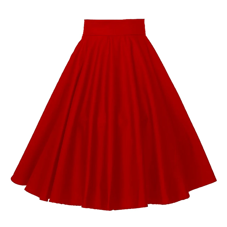 red skirt design