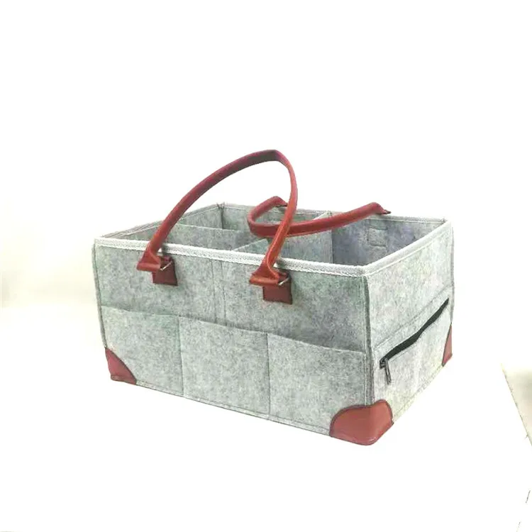 leather diaper caddy