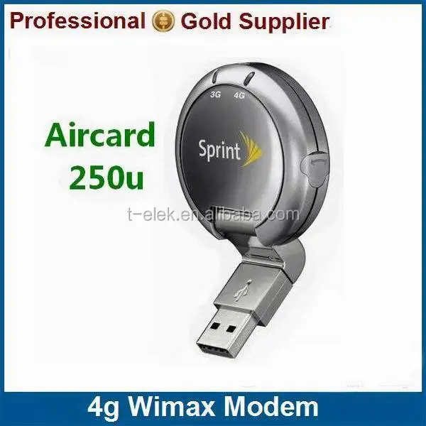 3G Sierra Wireless Sprint Aircard 250U Broadband Modem *****NEW ANTENNA**** 