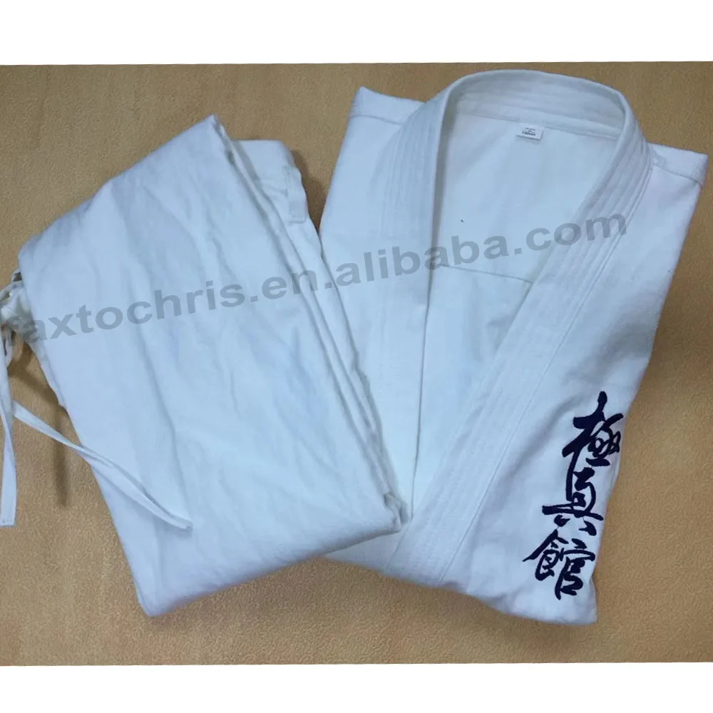 
Белое 100% хлопчатобумажное полотно Ichigeki Kyokushinkai Dogi для взрослых 