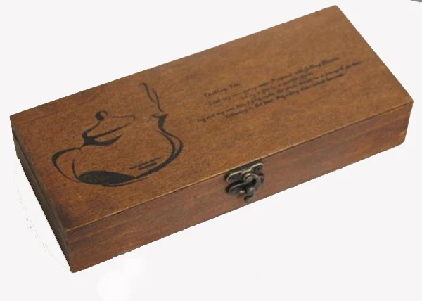 Фабричная прямая деревянная коробка для карандашей высшего качества с паролем