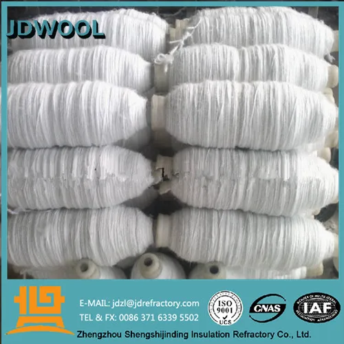 
 JDWOOL high Heat oven insulation Textile Ceramic Fiber Yarn  