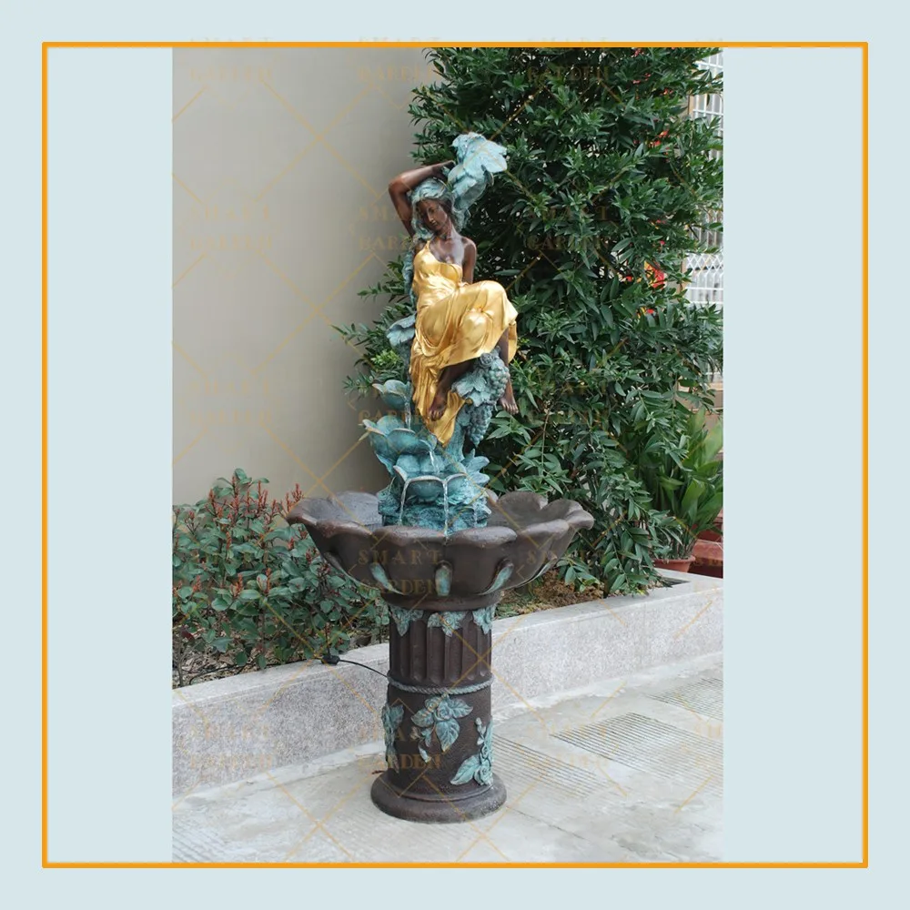 High Quality Custom European Style Garden Ornament Three Tiers Bronze Water Fountain