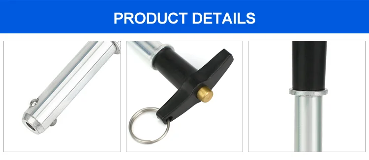 T Handle Pop Pull Pins Knob Plunger Pull Ring Quick Release Lynch Pin Ball Lock Pin