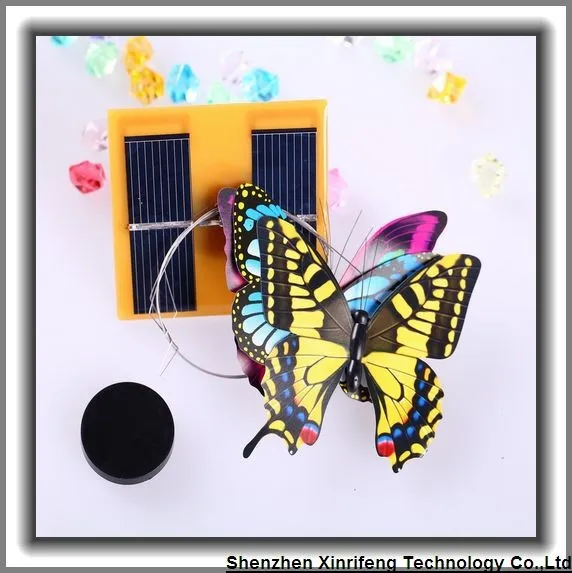 Triple Solar Powered Flying Fluttering Butterflies for Garden Plants Flowers Decoration
