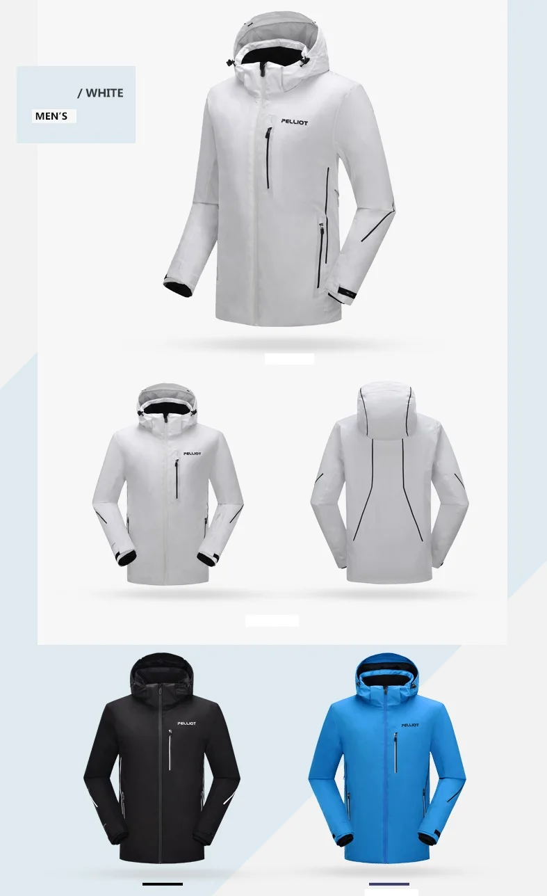 Winter Skibarcode Scanner Holderns Snow Jacket Sets Sportswear