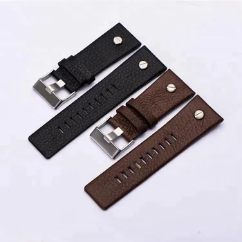 28mm Genuine leather watch bands for Diesel series watch strap wristband bracelet for men
