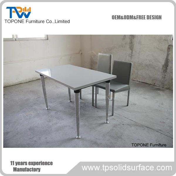 Red Color Round Small Restaurant Table Tops Design for Restaurant Furniture