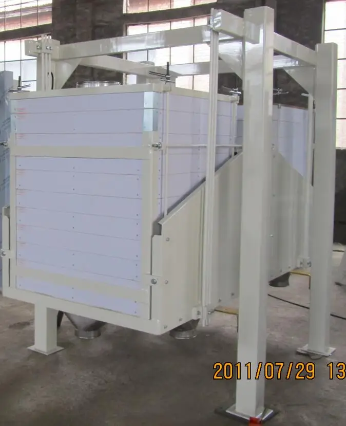 FSFJ Stainless Steel Double Bin Sieve Double Compartment Plansifter Double Bin Plansifter Twin Flour Plan Sifter