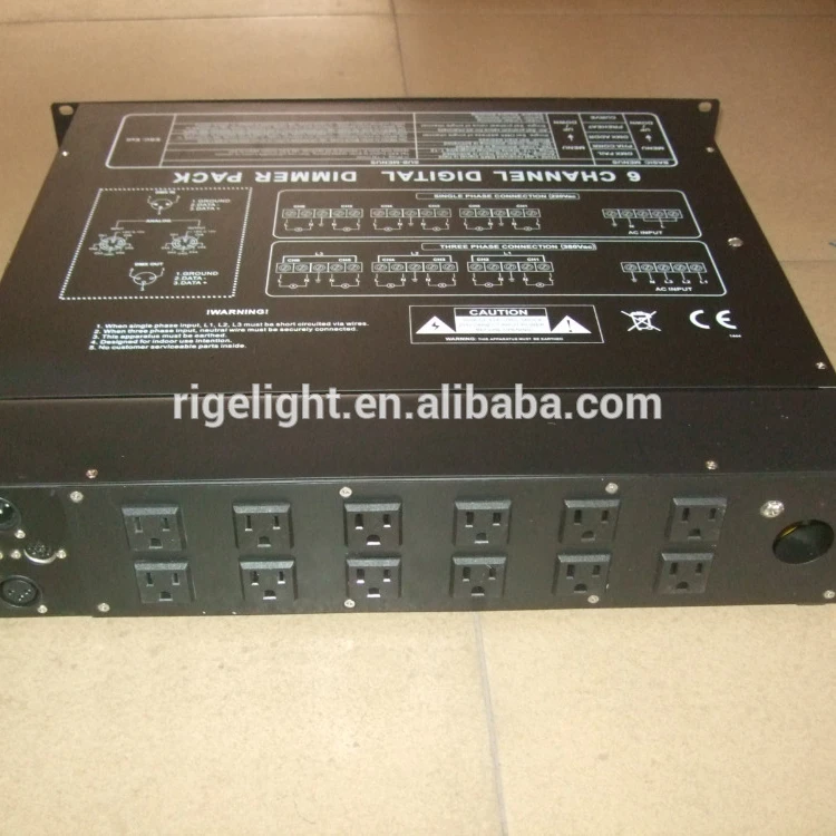6 Channel Light  Power Distribution Box  Dmx Console Controller Dimmer Pack Digital Dimmer for Stage Light