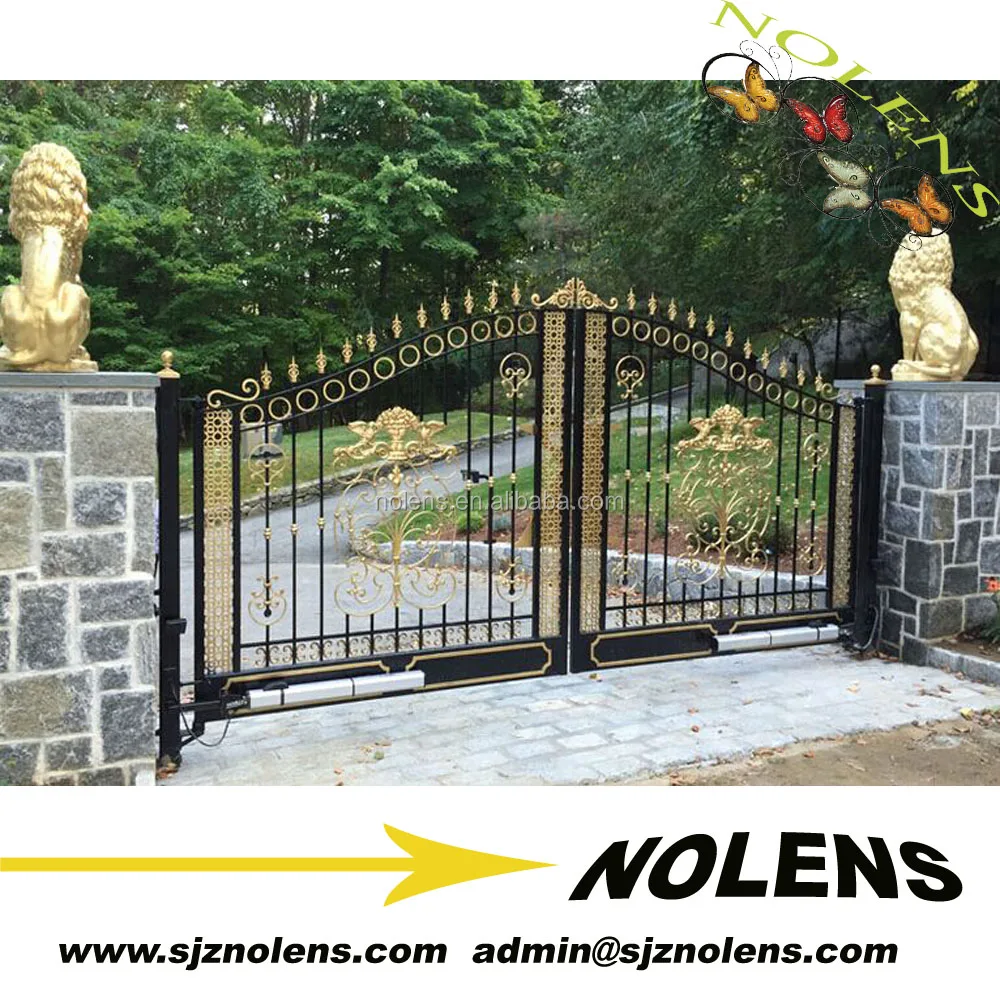 Source indian house laser cut main gates /wrought iron driveway gate / aluminum farm gates design on m.alibaba
