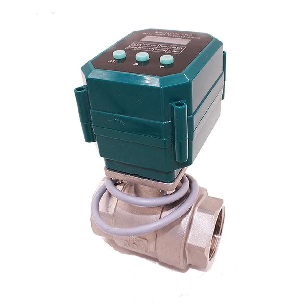 4-20ma 24V 12VDC Flow Control Valve Dn15 Dn20 Dn25 Electric Adjustable Water Valves Gas Proportional Valve