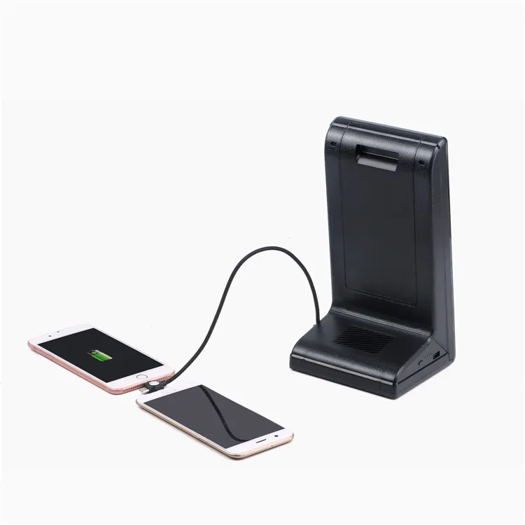 898 Table Advertising Player Menu Power Bank with Dual Touch Screen Charging Station for Restaurant